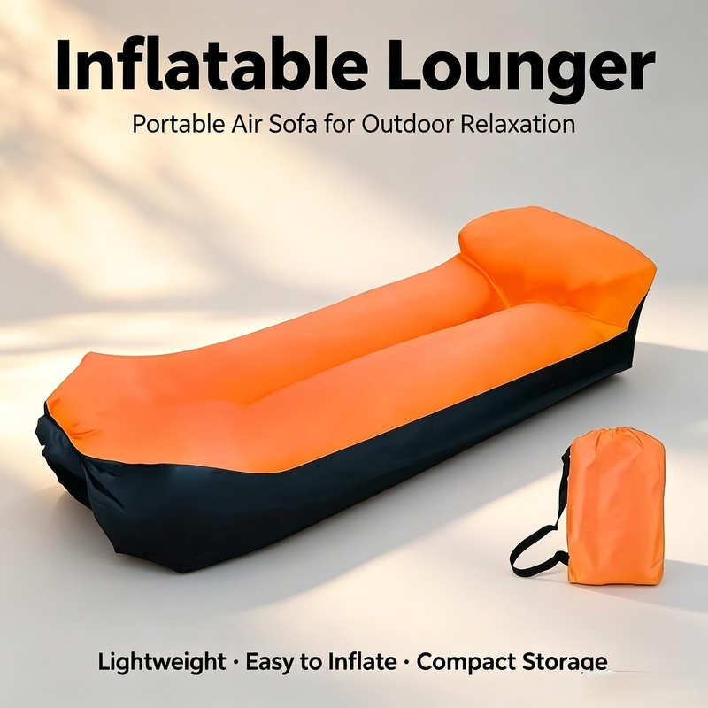 Outdoor Furniture Lounge Chair - Poltrona Gonfiabile Impermeabile con Cuscino e