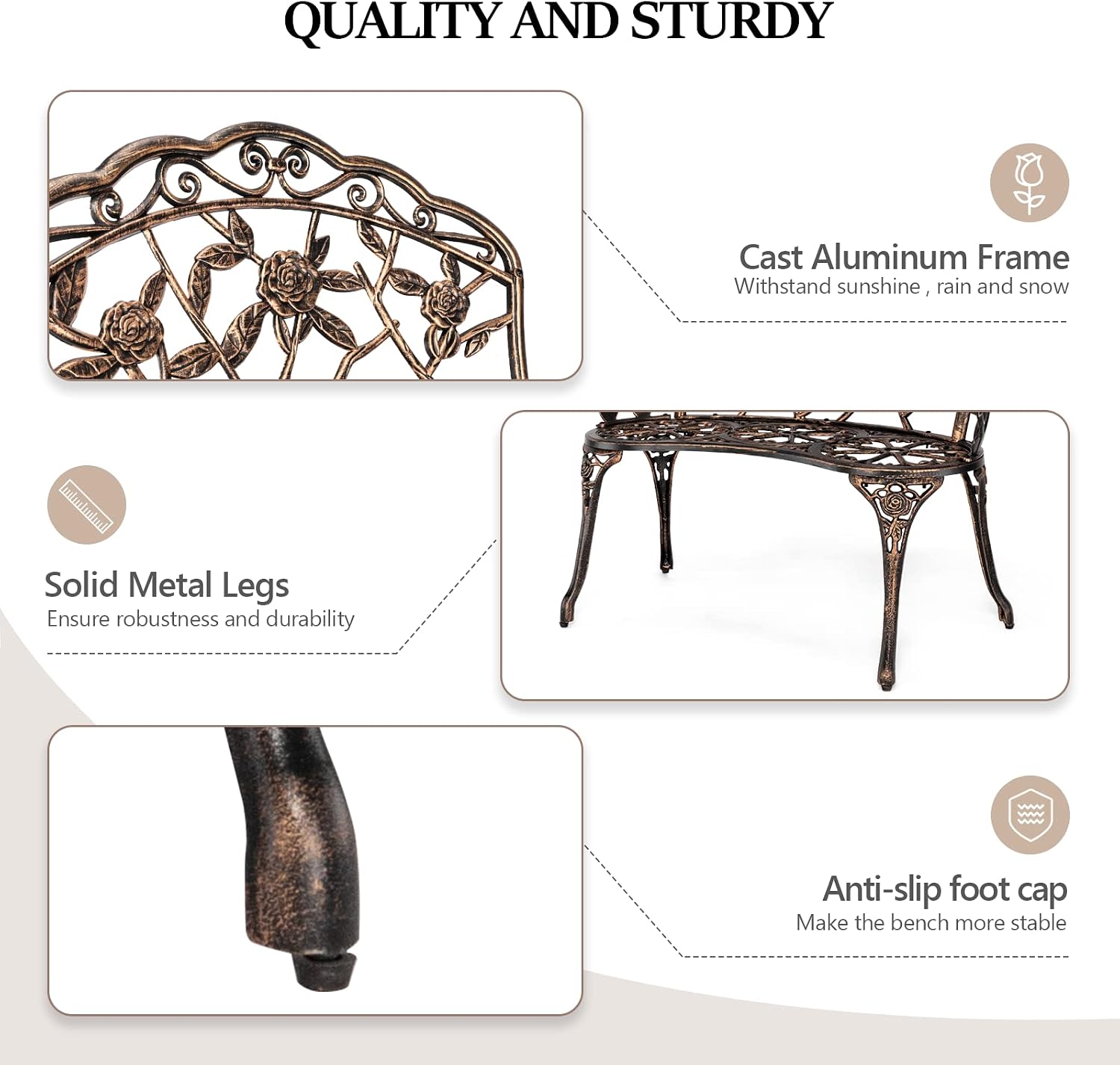 Panchina da Giardino in Metall - Outdoor Furniture One Piece recensione e prezzo