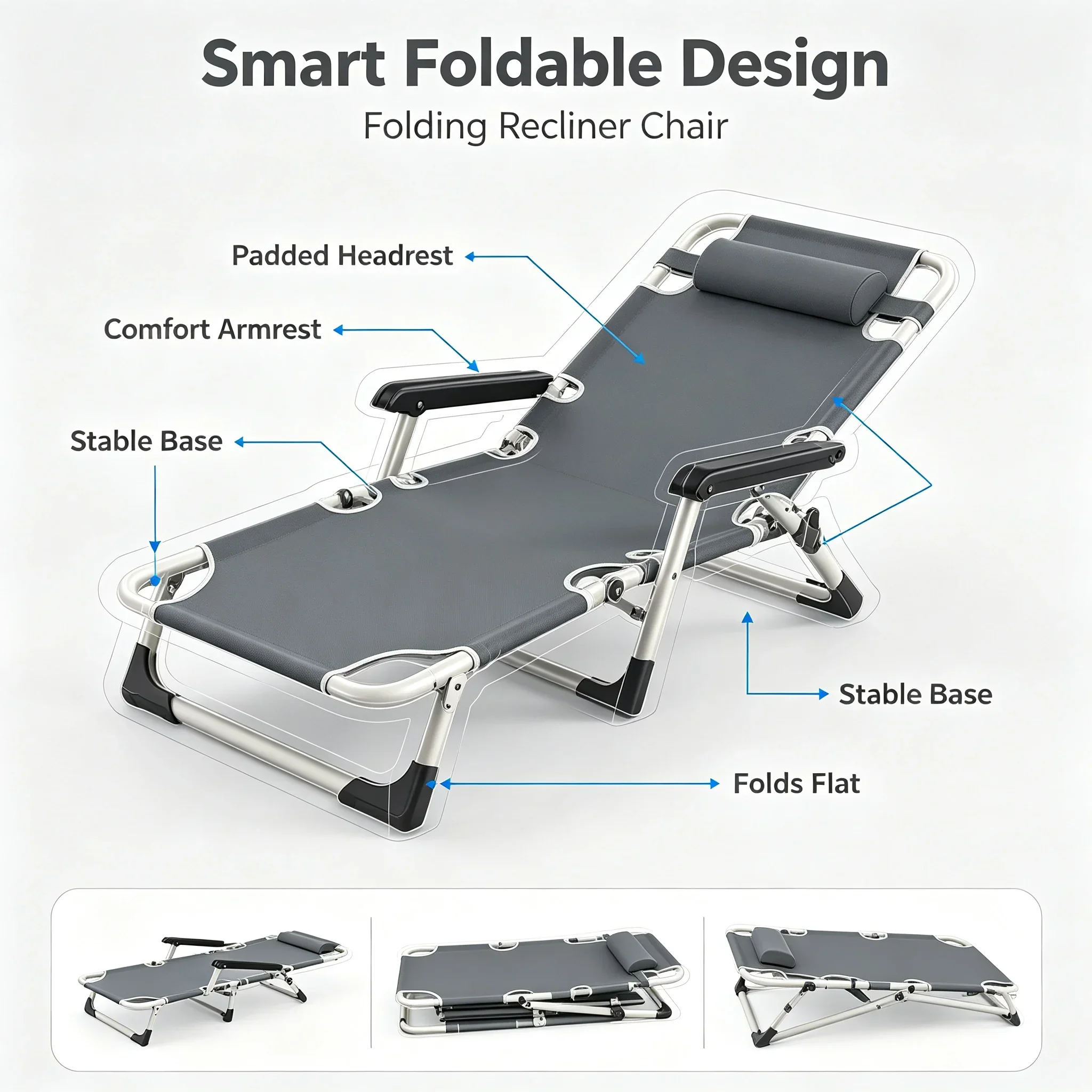 Sedia Pieghevole da Ufficio pe - Outdoor Furniture Lounge Chair recensione e prezzo